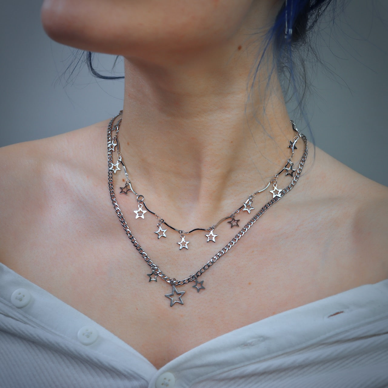 Layered Star Necklace ☆