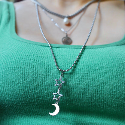 Rice Chain Hoopers Necklace