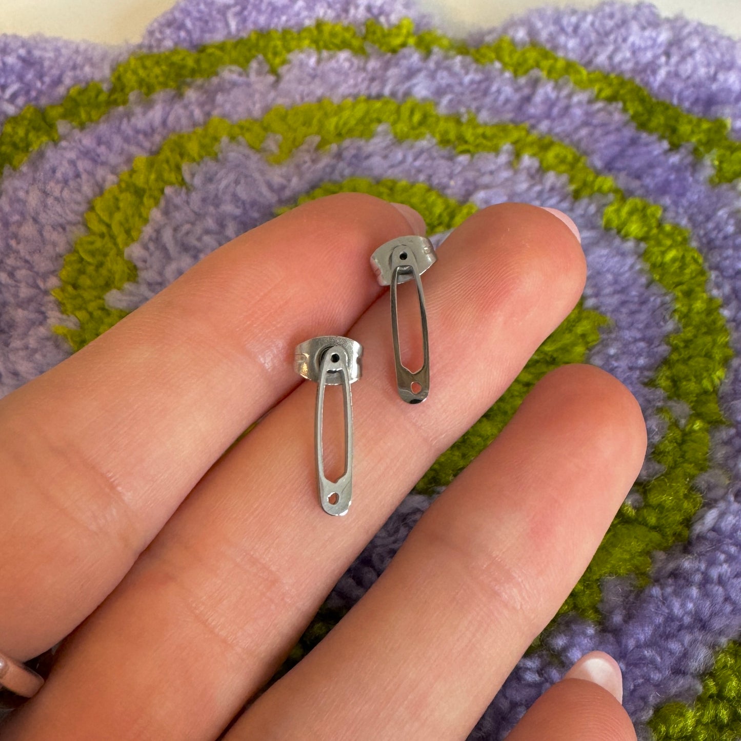 Safety Pin Studs