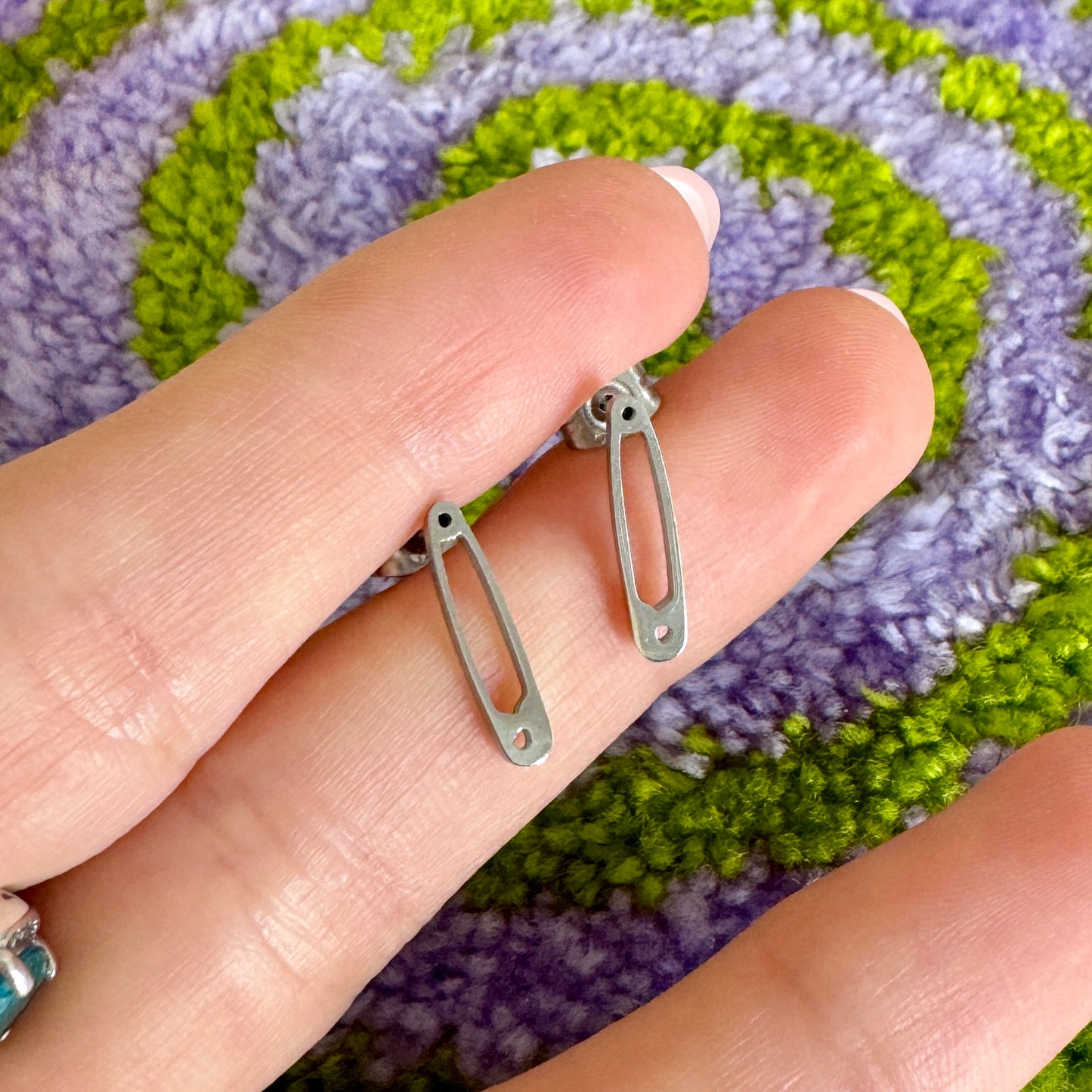 Safety Pin Studs