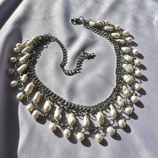 'Pearly Drops' Necklace