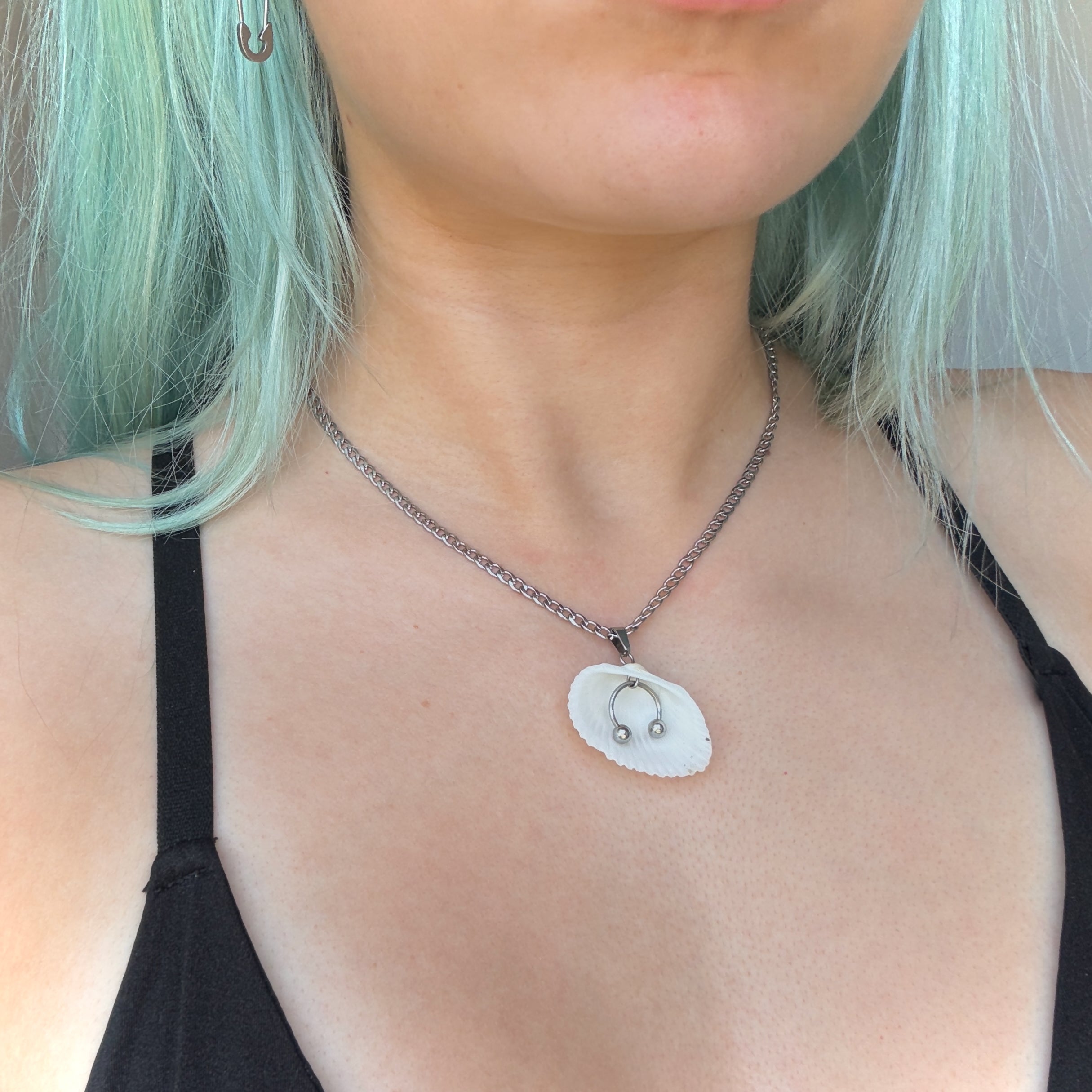 Pierced Shell Necklace