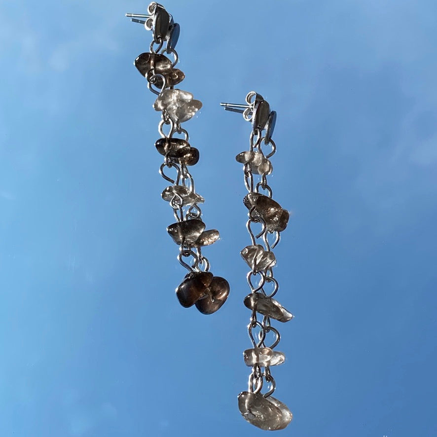 Crystal Dangle Studs