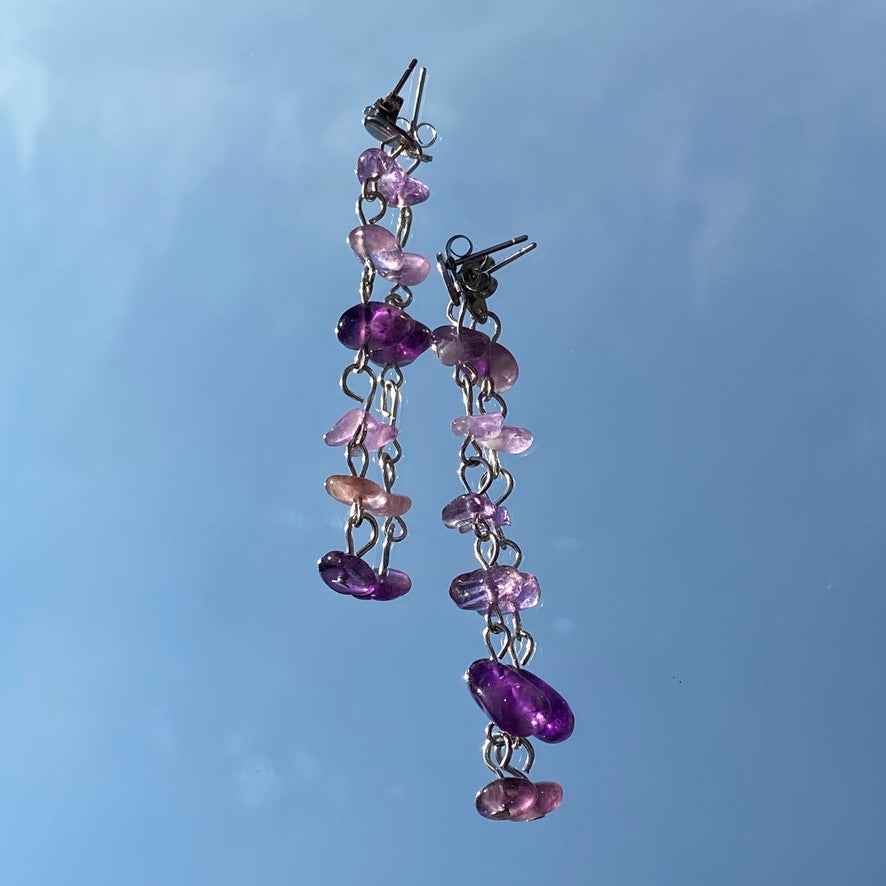 Crystal Dangle Studs