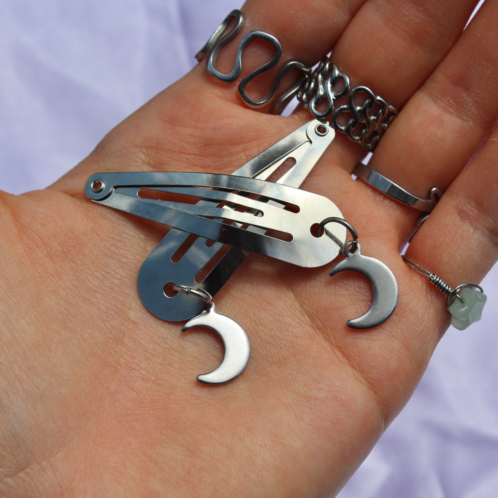 Lunar Hair Clips