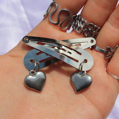 Heart Hair Clips