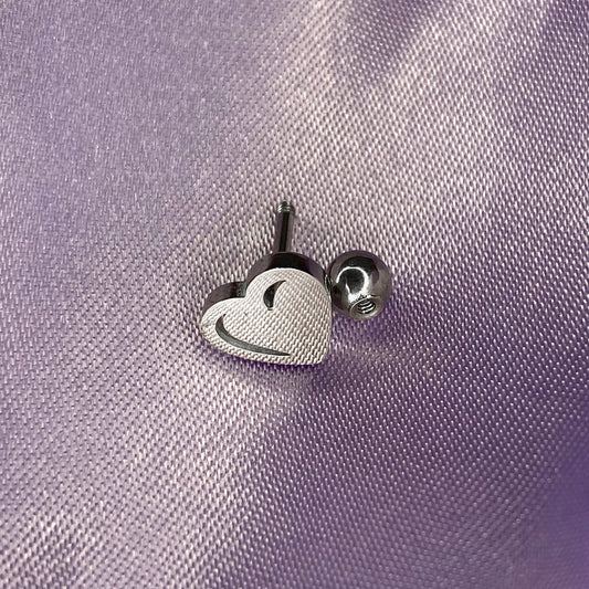 Heart Piercing Barbell